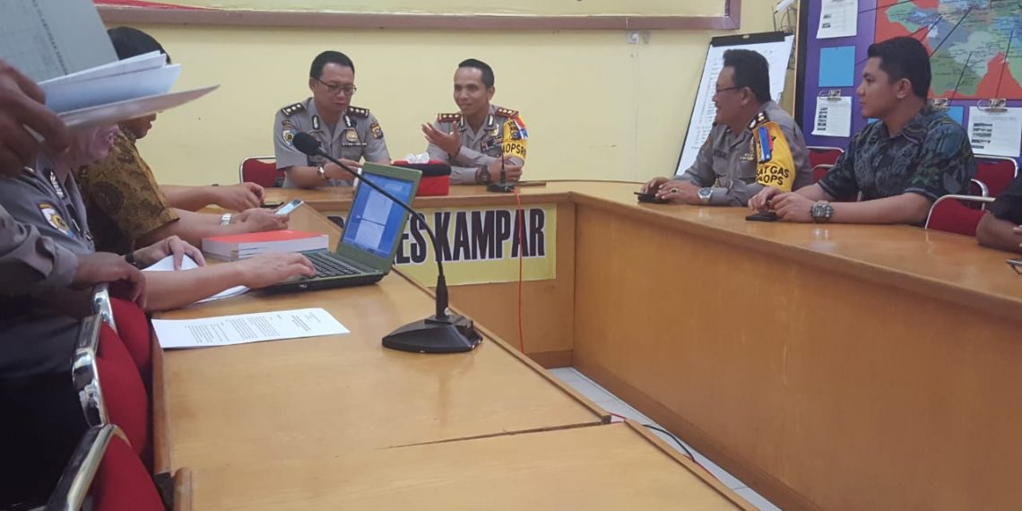 Tim Asistensi Zona Integritas Polda Riau Berkunjung ke Polres Kampar