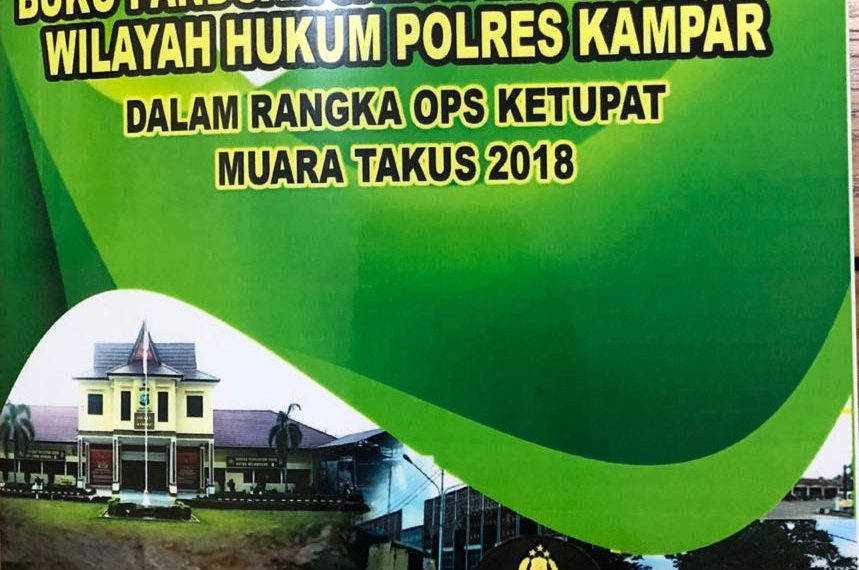 Polres Kampar Terbitkan Buku Panduan Jalur Lintas Barat untuk Pedoman bagi Pengguna Jalan Saat Mudik