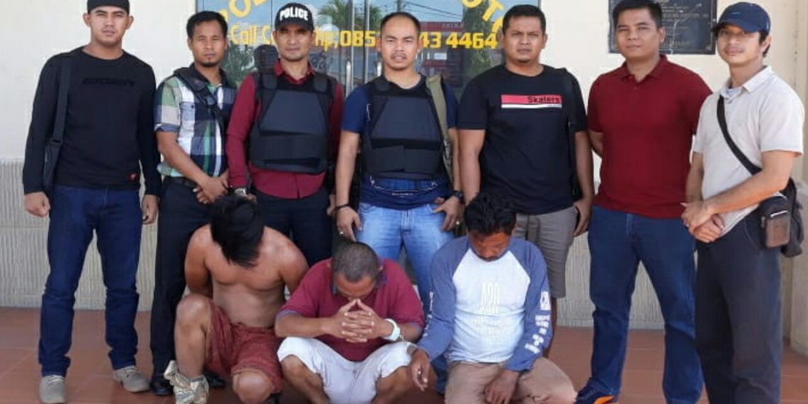 Tim Gabungan Polsek Tapung Hilir dan Opsnal Polres Kampar Ringkus 3 Pelaku Perampokan