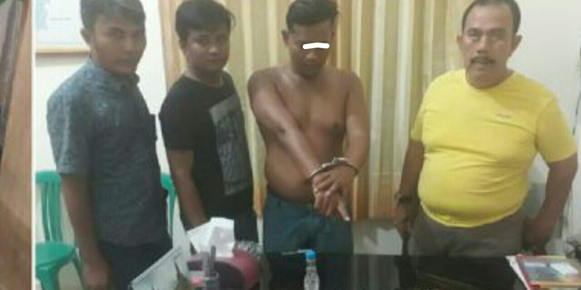Polsek Kampar Kiri Hilir Ringkus Pengedar Shabu di Wilayah Desa Sei Simpang Dua