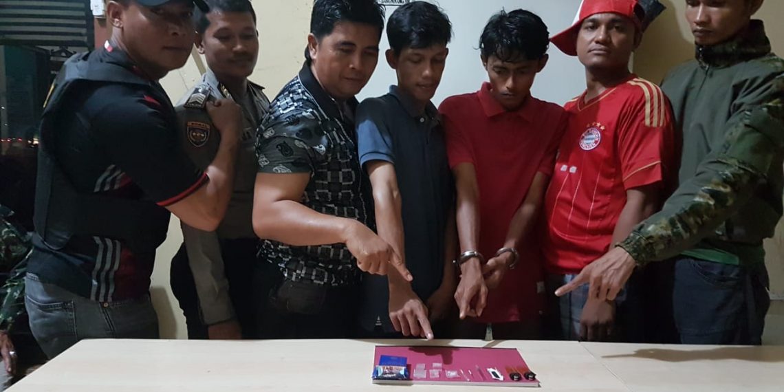 Pesta Shabu di Pondok Kebun Durian, 2 Warga Desa Sawah Kampar Utara Diringkus Polisi