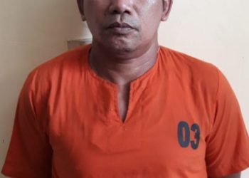 Seorang Pengedar Shabu diringkus Opsnal Polsek Tapung di Desa Sei Agung Kec. Tapung