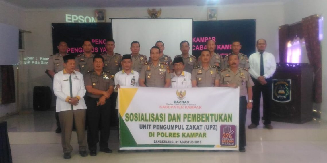 Sosialisa Tentang Zakat Oleh Baznas di Polres Kampar