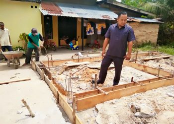 Desa Pulau Sarak Terima Bantuan RLH 3 Unit Dari PU Perkim Provinsi Riau