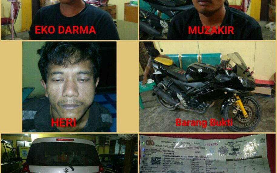 Ingin Transaksi Hasil Curian, 3 Pelaku Curanmor di Tangkap