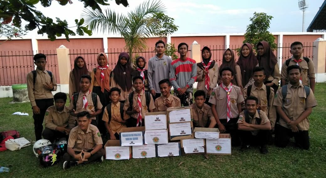Perduli Sesama SMA 1 Bangkinang Seberang Turun Langsung Untuk Penggalangan Dana Lombok NTB