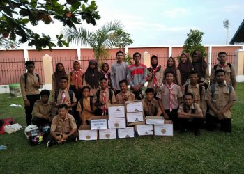 Perduli Sesama SMA 1 Bangkinang Seberang Turun Langsung Untuk Penggalangan Dana Lombok NTB