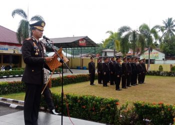 Kapolres Kampar Bacakan Amanat Kapolri Pada Hut RI Ke 73 Tahun 2018.