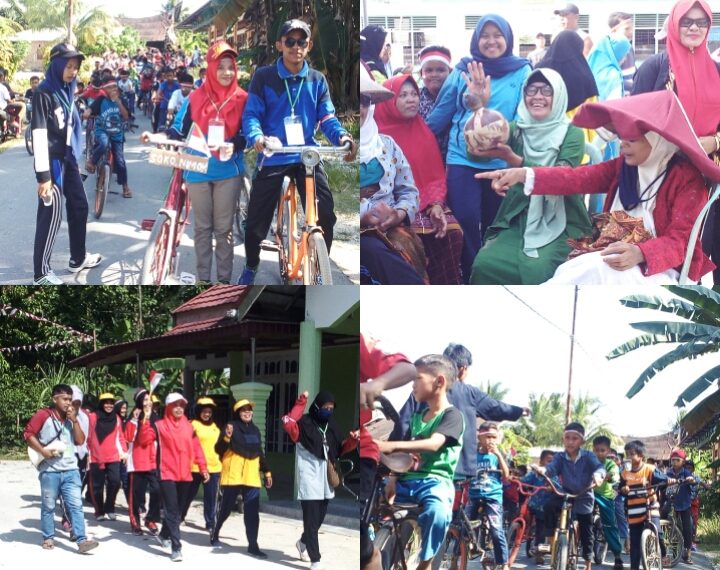 Peringati HUT RI Ke-73, Warga Dusun Perambahan Manganyuo Kareta Basamo dan Jalan Santai