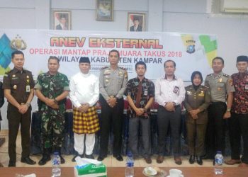 Polres Kampar Anev Eksternal Operasi Mantap Praja Muara Takus 2018