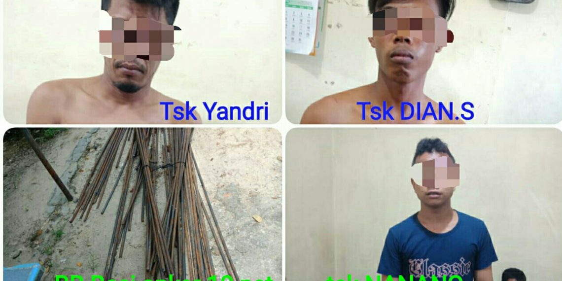 Tiga Orang Pelaku Curat Di Tangkap Polsek Siak Hulu