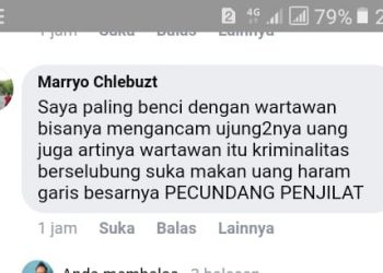 Pelecehan Profesi Wartawan Kembali di Lakukan Oleh Pemil “Maryyo Chlebuzt”.