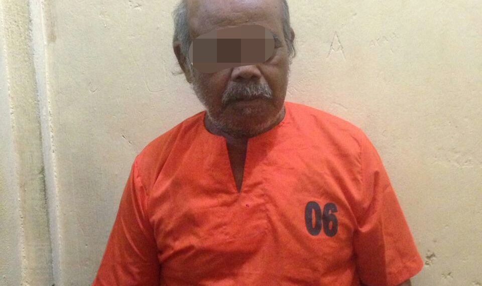 Kakek Bejad Pelaku Pencabulan Anak Diamankan Polsek Tapung