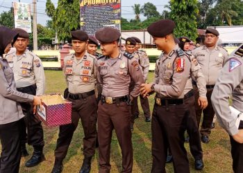 Personel Polres Kampar Do’a Bersama, Kumpulkan Sumbangan untuk Korban Bencana di Palu