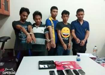 4 Pria Diringkus Resnarkoba Polres Kampar Terkait Jaringan Narkoba