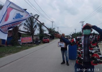 Macab Laskar Merah Putih Kabupaten Pelalawan Galang Dana Bencana Alam Sulteng