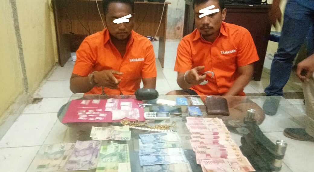 2 Bandar Shabu Diciduk Polsek Tapung Hulu di Desa Rimba Beringin