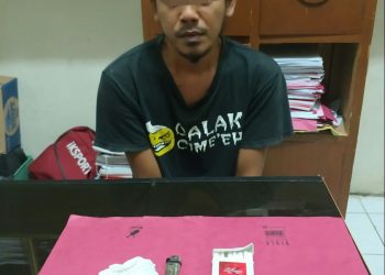 Seorang Pemuda Diamankan Polisi Saat Akan Transaksi Narkoba di Desa Merangin Kuok