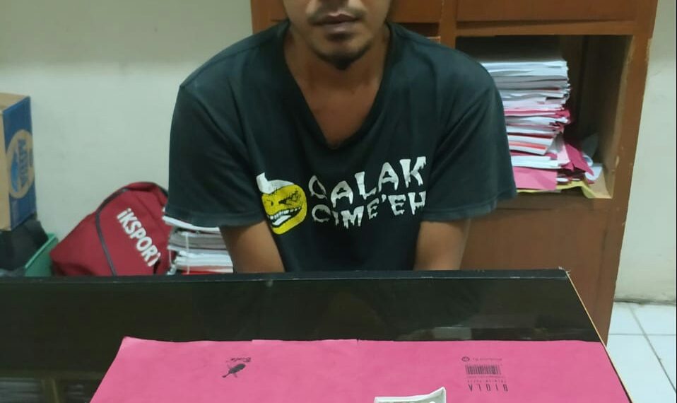 Seorang Pemuda Diamankan Polisi Saat Akan Transaksi Narkoba di Desa Merangin Kuok