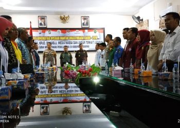 Forkopimda Kampar Gelar Rapat Sinergitas Pemilu di Makodim 0313/ KPR