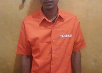 Tertangkap Tangan Maling Motor, Pelaku dibawa ke Polsek Tapung Hulu