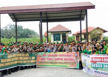 Apel Gabungan Hari Peduli Sampah Nasional 2019 di Kampar Digelar dilokasi TPAS