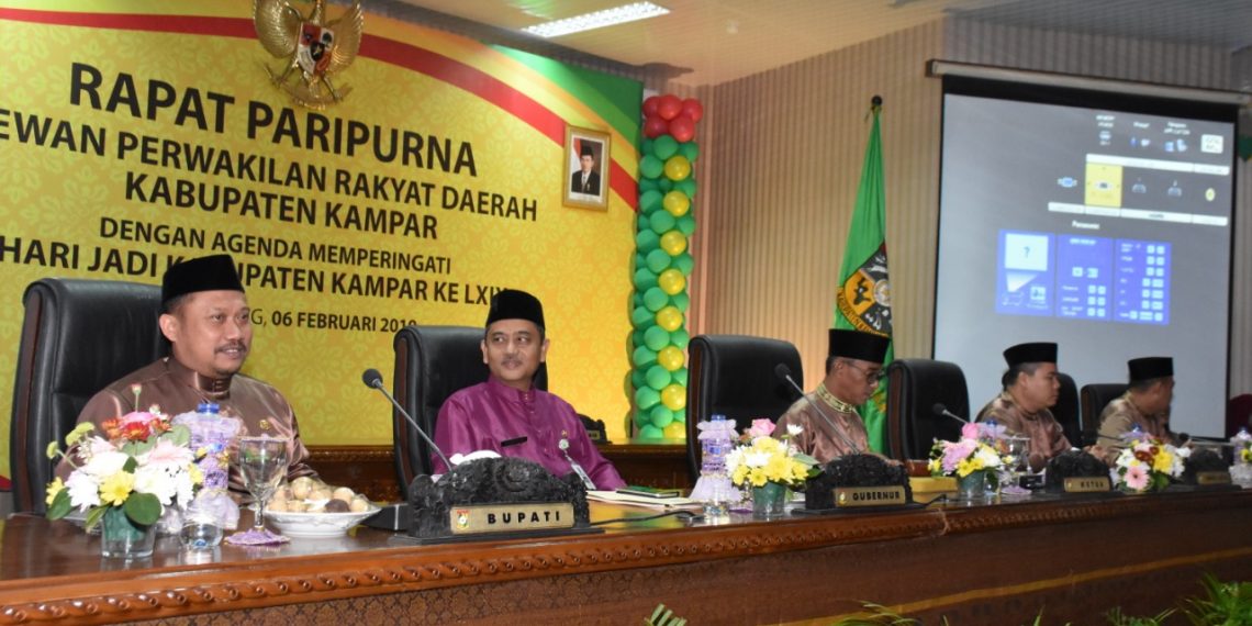Sidang Paripurna Istimewa DPRD Kabupaten kampar dengan Agenda Memperingati Hari Jadi Kabupaten Kampar Ke-69