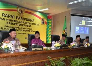 Sidang Paripurna Istimewa DPRD Kabupaten kampar dengan Agenda Memperingati Hari Jadi Kabupaten Kampar Ke-69