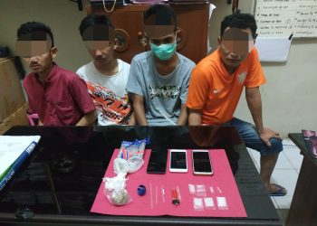 Kedapatan Miliki Shabu, 4 Napi Lapas Bangkinang Diserahkan ke Polres Kampar