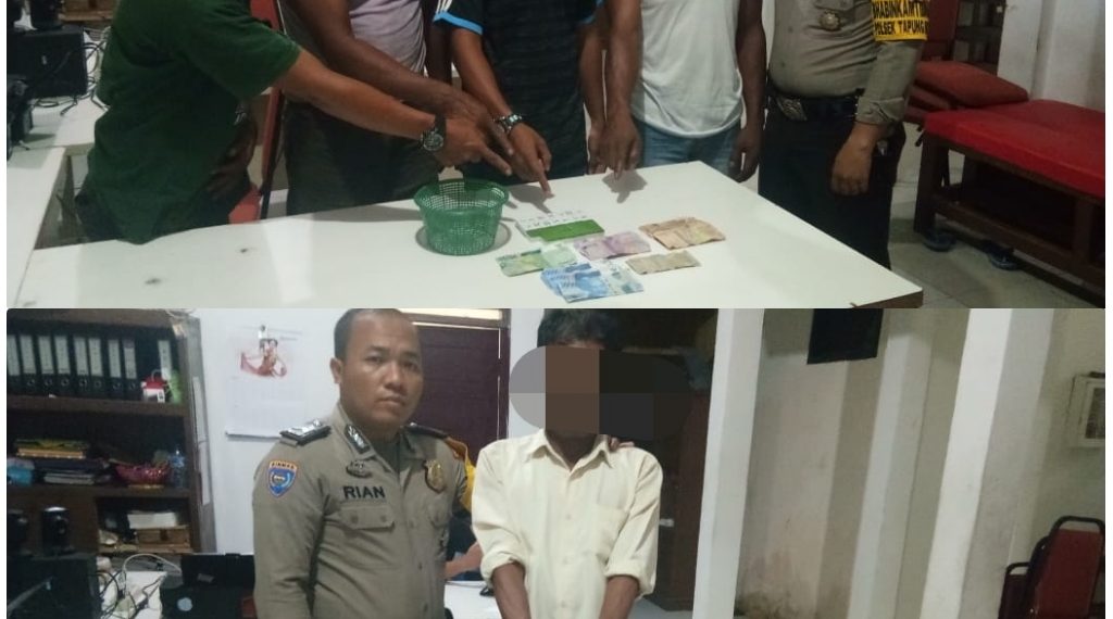 4 Pelaku Judi Domino dan Seorang Penjual Togel Diamankan Polsek Tapung Hilir