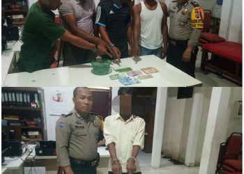 4 Pelaku Judi Domino dan Seorang Penjual Togel Diamankan Polsek Tapung Hilir