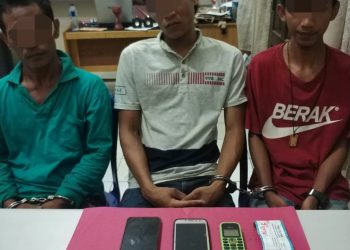 Tiga Pelaku Narkoba Diringkus Polisi di Desa Bukit Sakai Kampar Kiri Tengah