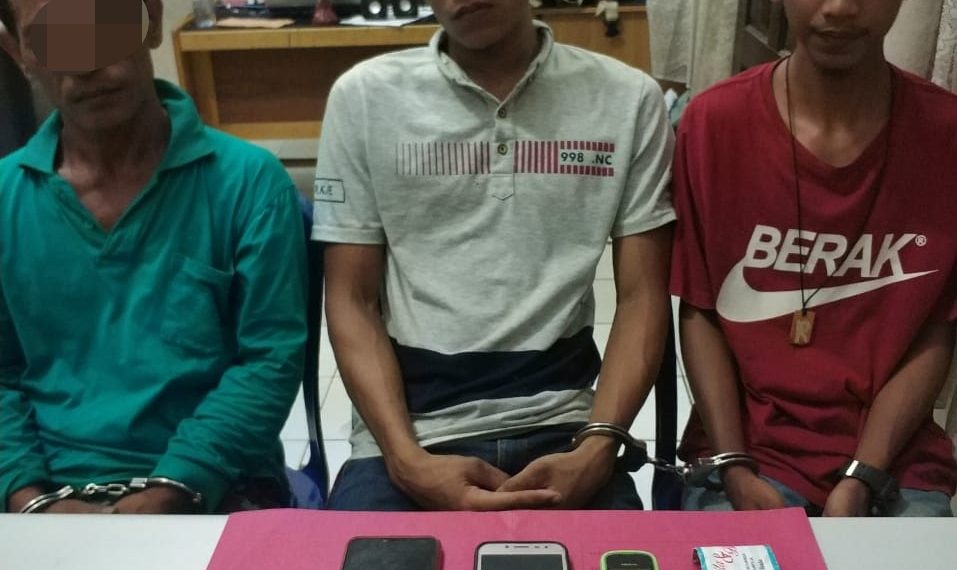 Tiga Pelaku Narkoba Diringkus Polisi di Desa Bukit Sakai Kampar Kiri Tengah