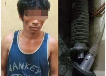 Polsek Tapung Tangkap Pelaku Pencurian Kabel Tiang Power Line Milik Pt. Chevron di Petapahan