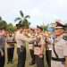 Kapolres Kampar Pimpin Upacara Sertijab Kasat Sabhara dan Kapolsek Bangkinang Barat