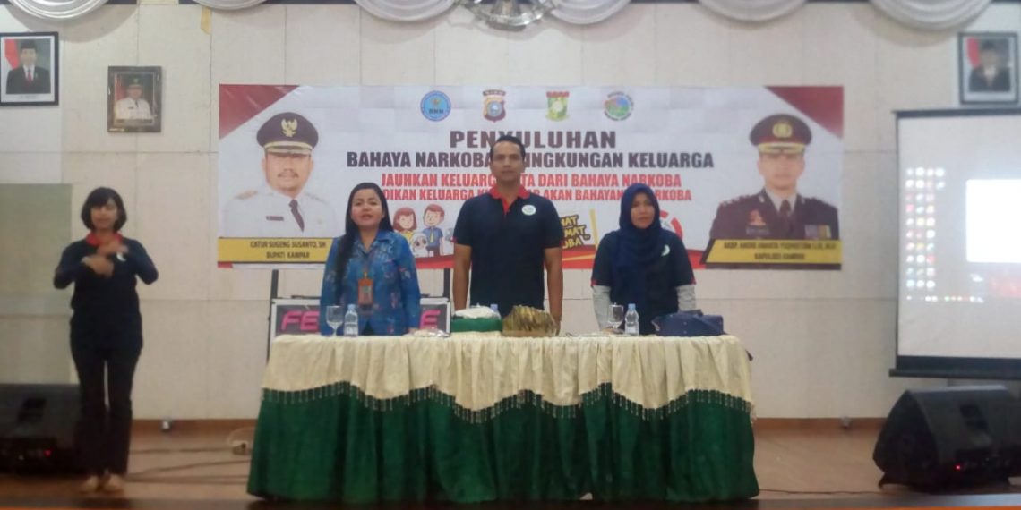Polres Kampar Gelar Penyuluhan Bahaya Narkoba Kepada Pelajar dan Orang Tua Murid