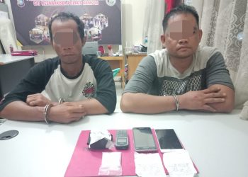 Polres Kampar Tangkap 2 Pelaku Narkoba Saat Bawa Shabu dari Pekanbaru ke Rohul