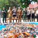 Bupati Kampar Bersama Kapolres dan Forkopimda Musnahkan Miras Hasil Operasi K2YD