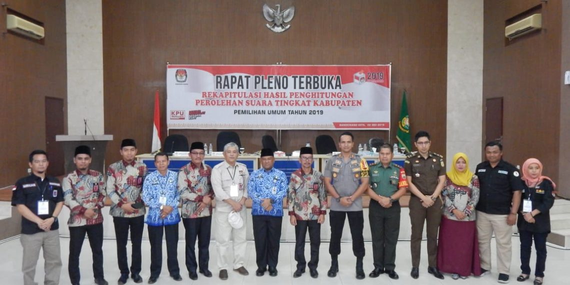 Rapat Pleno Rekapitulasi Penghitungan Suara Pemilu 2019 Tingkat Kab. Kampar dimulai Hari ini
