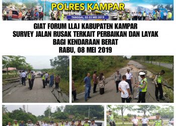 Forum LLAJ Kabupaten Kampar Adakan Rakor dan Survei Jalan Lingkar Kota Bangkinang