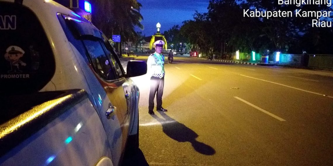Selama Ramadhan, Satlantas Polres Kampar Gelar Patroli Blue Light Setiap Subuh