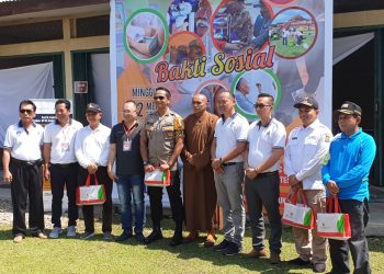 Jelang Waisak, Keluarga Budhayana Indonesia Gelar Bakti Sosial di Kawasan Candi Muara Takus
