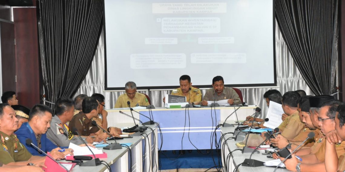 Galian C Resahkan Masyarakat, Bupati Kampar Bentuk Tim Yustisi.