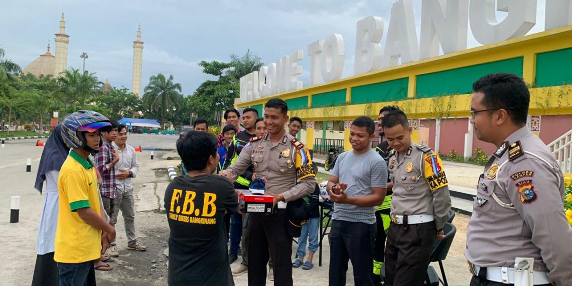 Satlantas Polres Kampar Gelar Safety Riding untuk Generasi Mellinneal di Kota Bangkinang