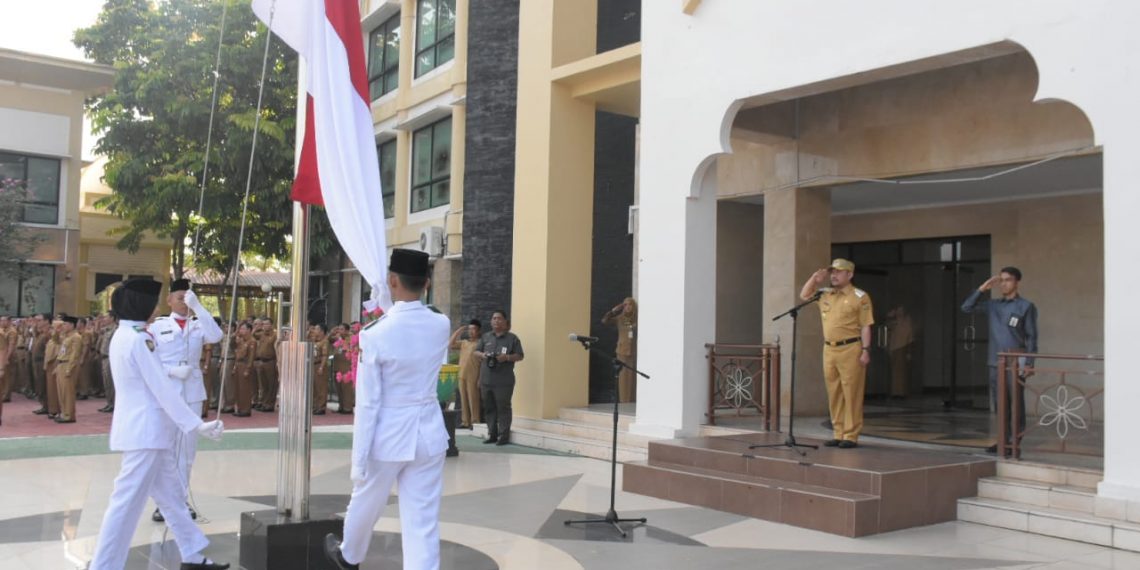 Bupati Kampar Pimpin Upacara Puncak Harganas ke-26