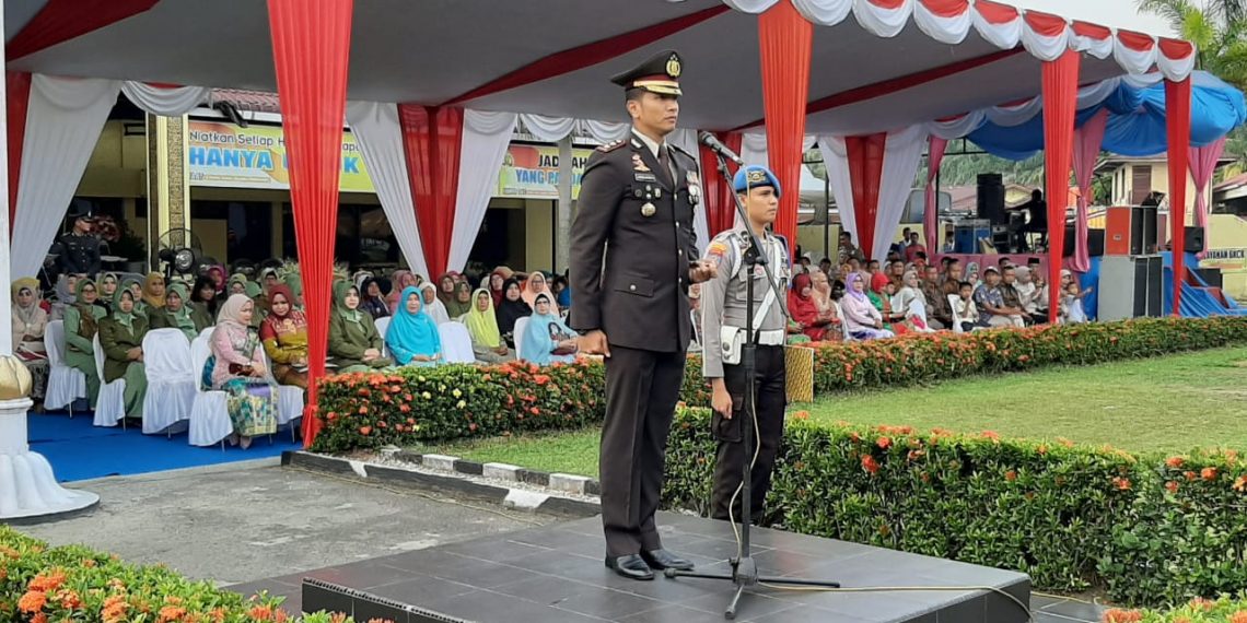 Peringatan Hari Bhayangkara ke-73 di Polres Kampar Berlangsung Khidmat dan Meriah
