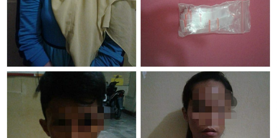 Diduga Sebagai Pengedar Shabu, 2 Wanita dan Seorang Pria Diciduk Polsek Kampar di Desa Rumbio