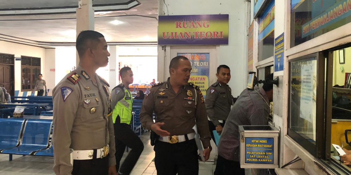 Ditlantas Polda Riau adakan Penilaian Program Quick Wins di Satpas SIM Polres Kampar’