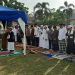 Shalat Idul Adha di Halaman Mapolres Kampar, Khatib Pimpin Do’a Minta Hujan