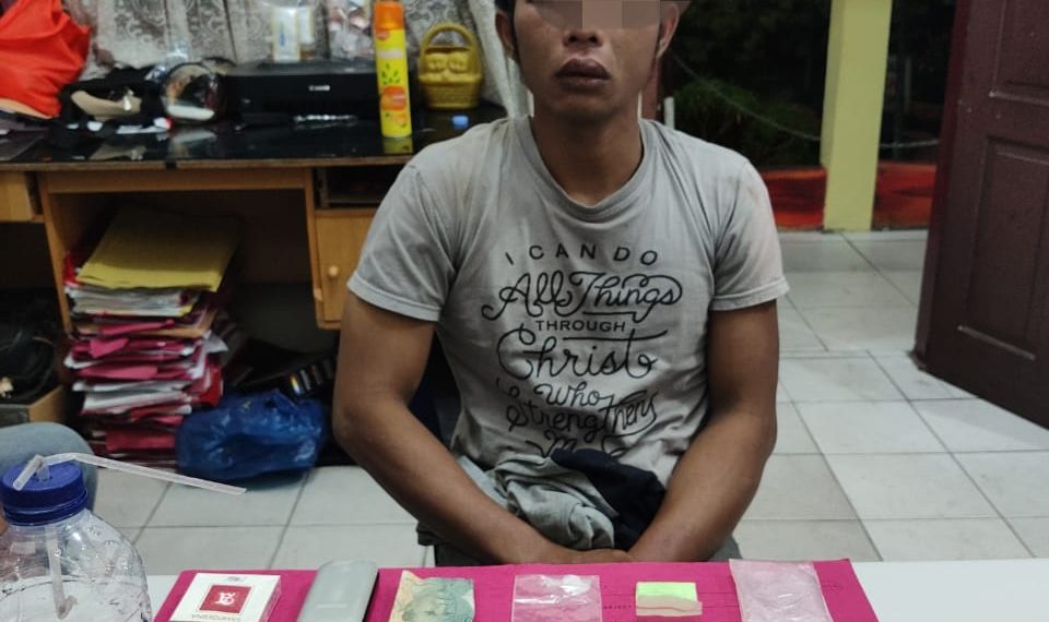Seorang Pengedar Narkotika Diringkus Resnarkoba Polres Kampar di Wilayah Tapung Hulu